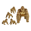 Kullattu Gorilla Koristehahmo 30 x 35 x 44 cm