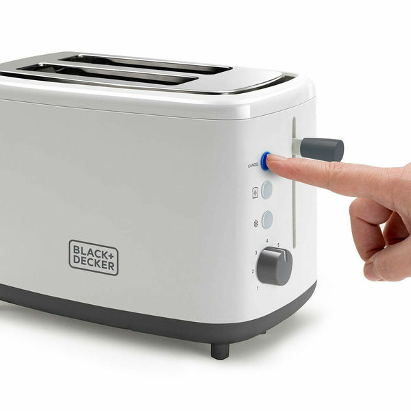 Black & Decker leivänpaahdin, 2 osaa, valkoinen - Vuodevaatteet.fi