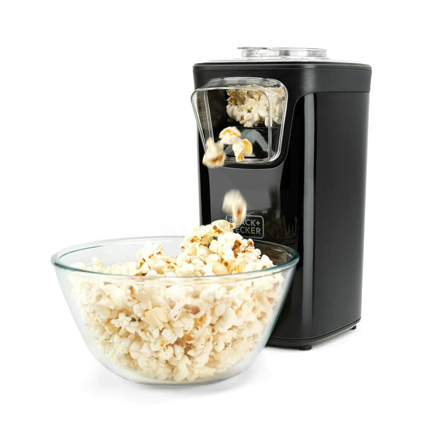 Black & Decker Popcorn-kone Musta 1100 W - Vuodevaatteet.fi