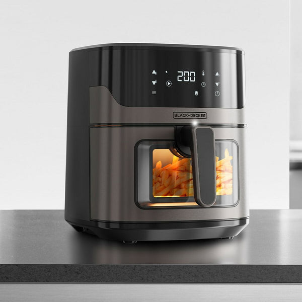 Black & Decker Ilmafriteerauskeitin 1600 W, 6,5 L - Vuodevaatteet.fi
