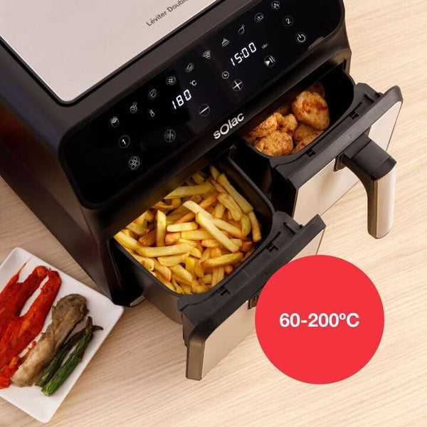 Solac Airfryer 8L Musta - Vuodevaatteet.fi