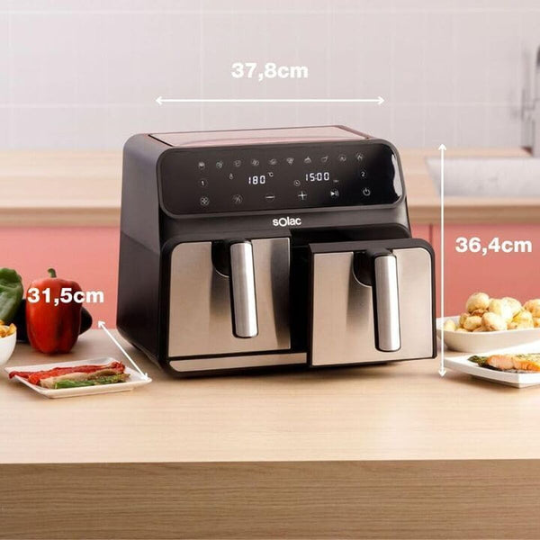 Solac Airfryer 8L Musta - Vuodevaatteet.fi