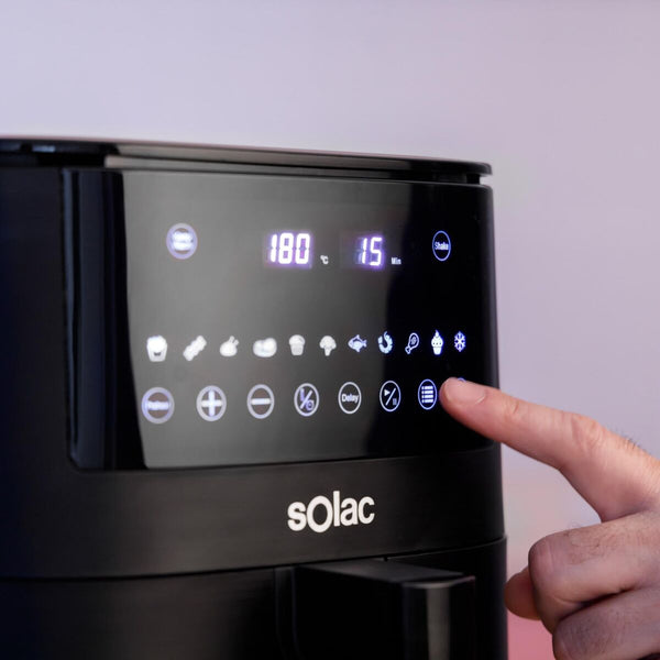 Solac Airfryer Musta 7 L - Vuodevaatteet.fi