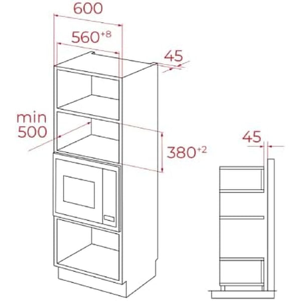 Teka Mikroaaltouuni Grillillä 25L - Vuodevaatteet.fi