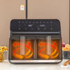 InnovaGoods Fryinn Double Airfryer 8L Musta