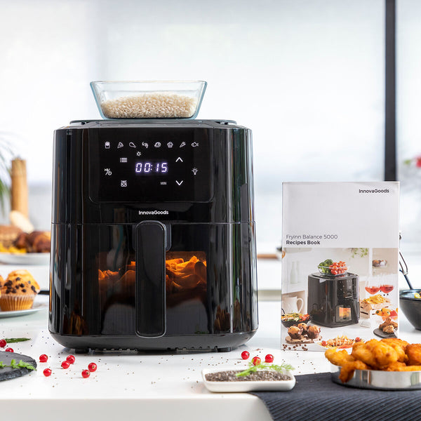 InnovaGoods Airfryer vaa'alla 5L Musta - Vuodevaatteet.fi