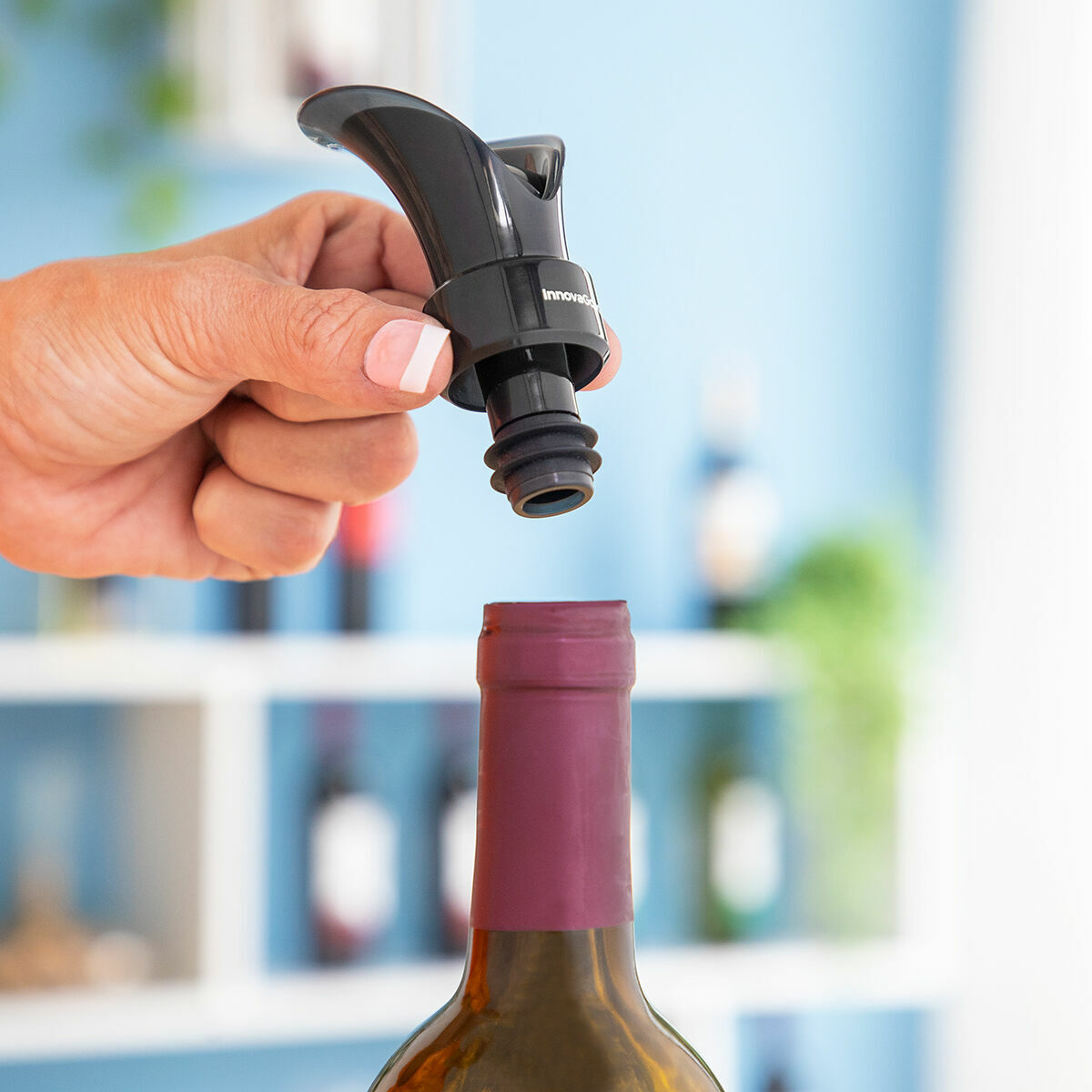 InnovaGoods 2-in-1 Viinitulppa Kaatajalla ja Ilmaajalla