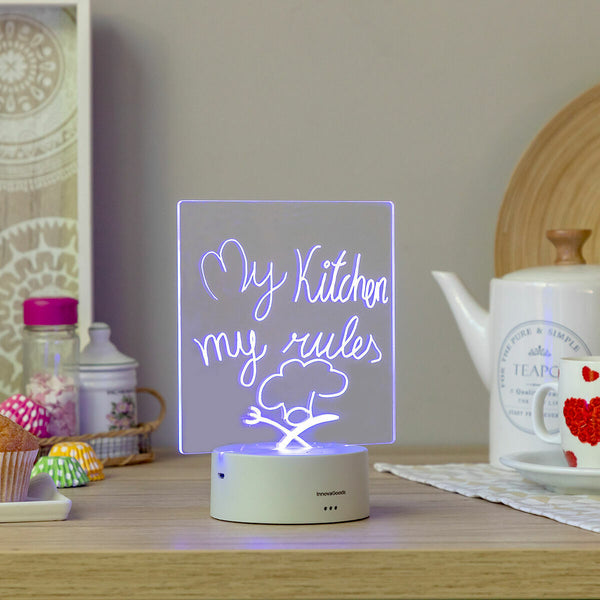 InnovaGoods LED-ilmoitustaulu Lemo