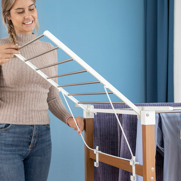 Taittuva Pystysuora Kuivausteline Pyörillä