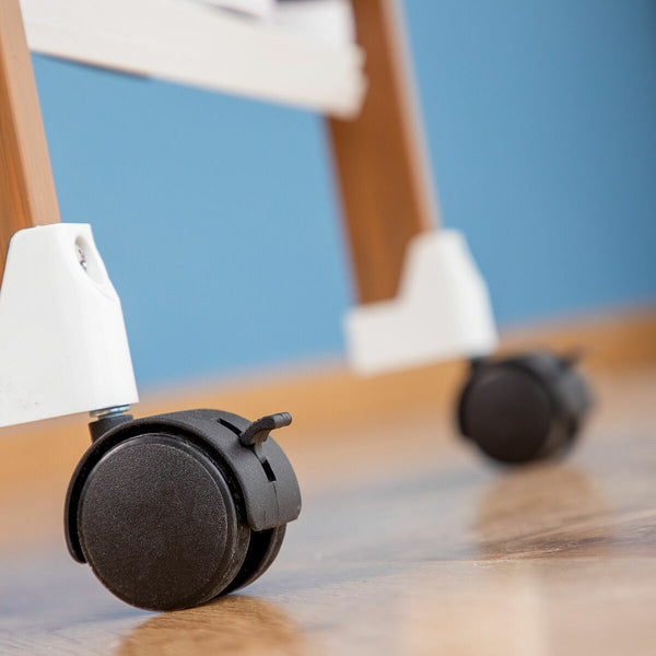 Taittuva Pystysuora Kuivausteline Pyörillä