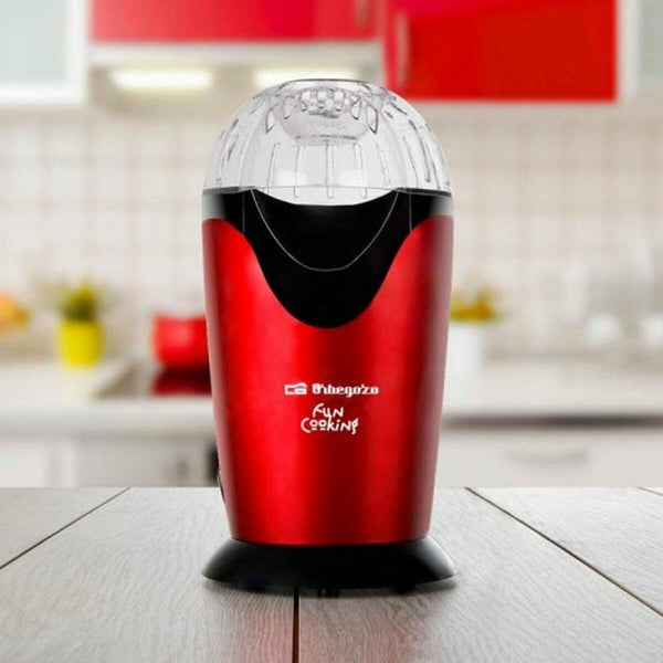 Orbegozo Popcorn-kone 1000 W, Punainen - Vuodevaatteet.fi