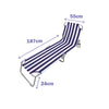 Taitettava Rantatuoli Marbueno Sininen Valkoinen