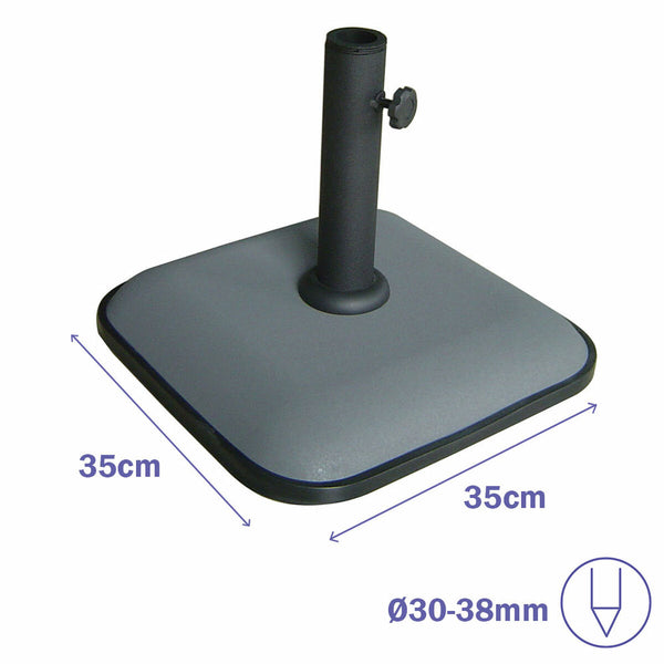 Marbueno Harmaa Neliö Rantavarjon Alusta 35x35 cm