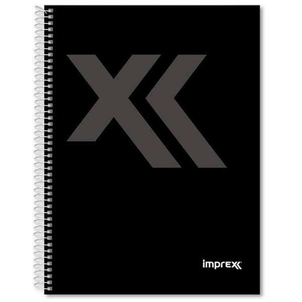 Imprex Musta Muistikirja 80 Lehteä, 4 kpl