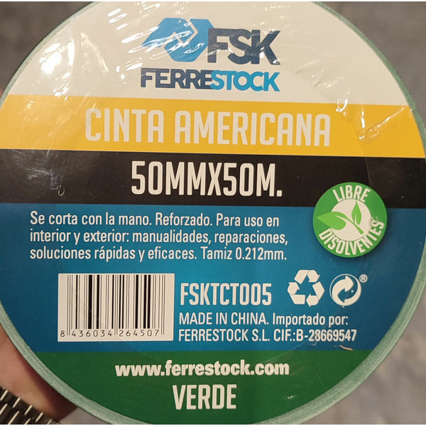 Ferrestock Vihreä Ilmastointiteippi 50 mm x 50 m