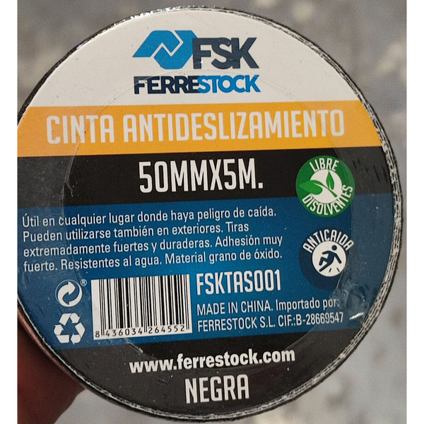 Ferrestock liukuesteteippi musta 5 m x 50 mm