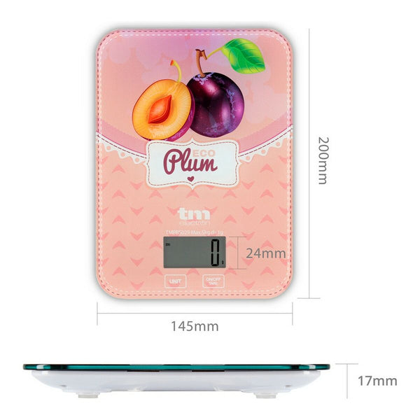 TM Electron Eco Plum keittiövaaka 5 kg - Vuodevaatteet.fi
