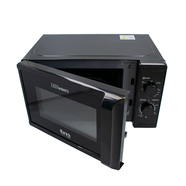 TM Electron Musta Mikroaaltouuni Grillillä 700W 20L - Vuodevaatteet.fi