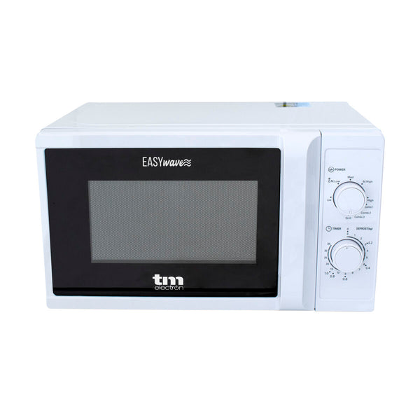 TM Electron Valkoinen Mikroaaltouuni Grillillä 700W 20L - Vuodevaatteet.fi