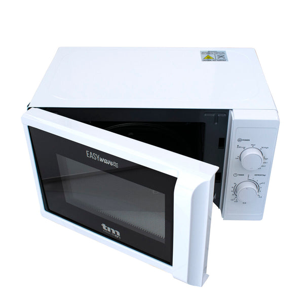 TM Electron Valkoinen Mikroaaltouuni Grillillä 700W 20L - Vuodevaatteet.fi