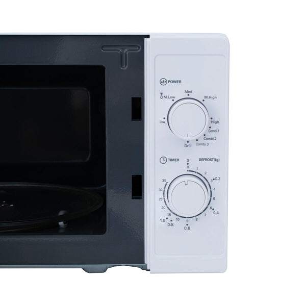 TM Electron Valkoinen Mikroaaltouuni Grillillä 700W 20L - Vuodevaatteet.fi