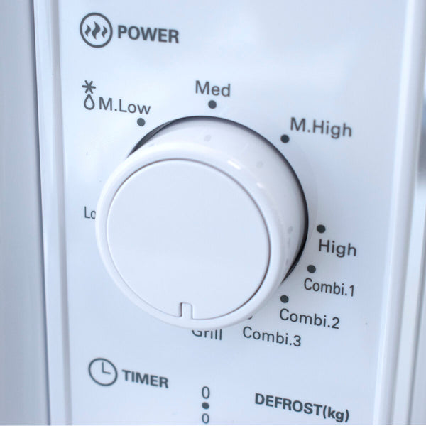 TM Electron Valkoinen Mikroaaltouuni Grillillä 700W 20L - Vuodevaatteet.fi