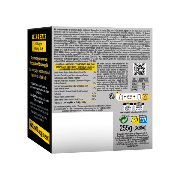 YowUp Kissanruoka Skin & Hair Lohi 3 kpl