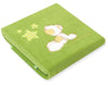 Vauvan Fleecepeitto - Teddy Bear With Stars Green