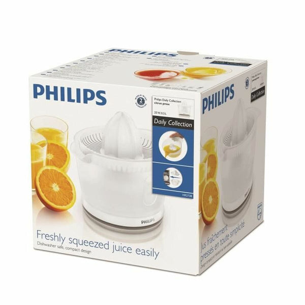 Philips sähköinen sitruspuristin 500 ml valkoinen - Vuodevaatteet.fi