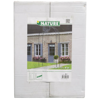 Nature Metallinen Puutarhan Kaari Musta 6040802