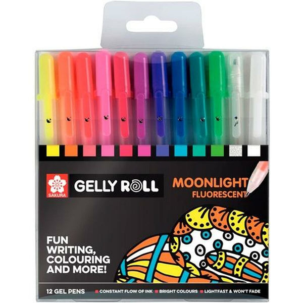 Talens Sakura Gelly Roll Moonlight Geelikynät 12 kpl