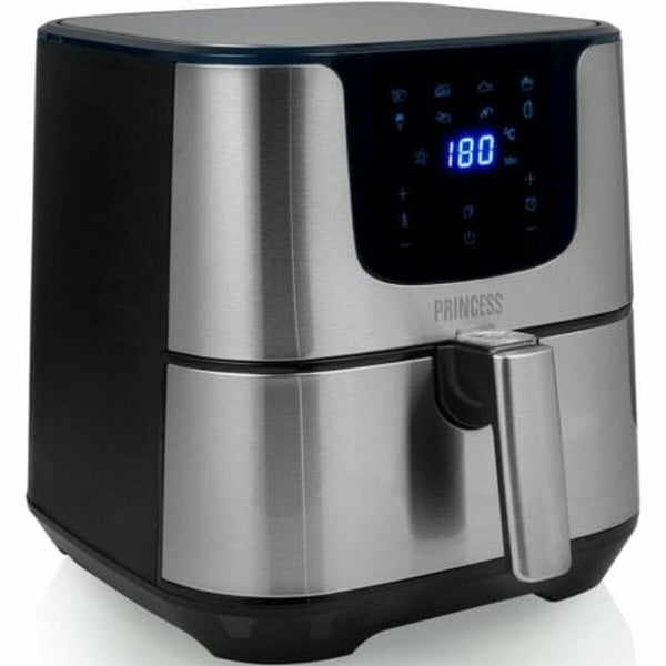 Princess Airfryer 1700W 5,5L Hopeinen - Vuodevaatteet.fi