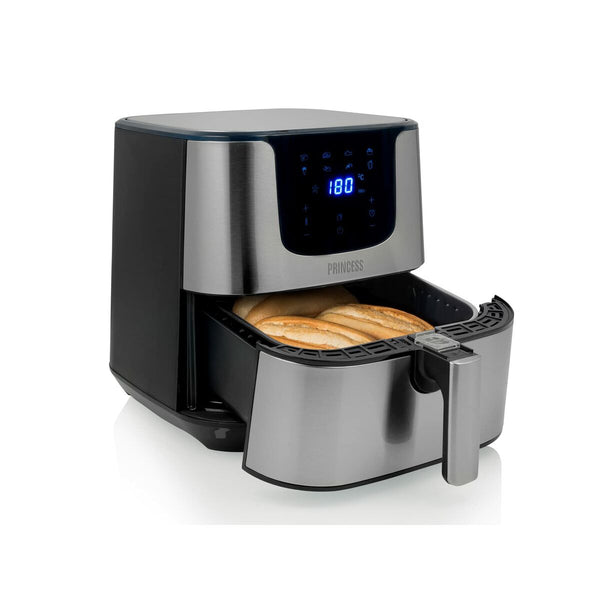 Princess Airfryer 5,5 L Hopeinen - Vuodevaatteet.fi