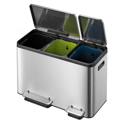 EKO Poljinroskakori EcoCasa 3x15 l matta hopea