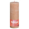 Bolsius Pilarikynttilät Shimmer 4 kpl rustiikkinen 190x68 mm pinkki