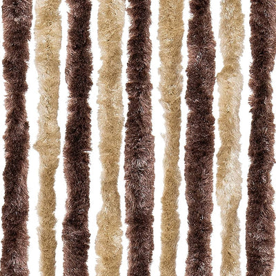 Beige ja vaaleanruskea hyönteisverho Septilici 90x220cm (chenille)