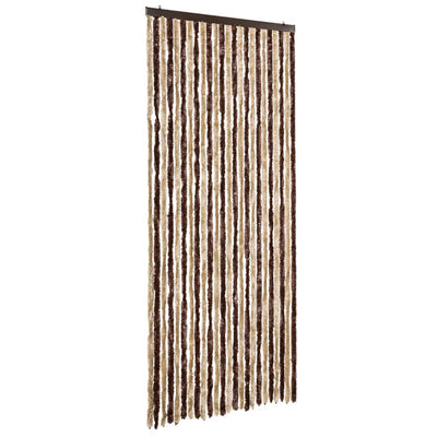 Beige ja vaaleanruskea hyönteisverho Septilici 100x220cm (chenille)