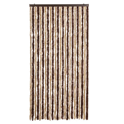 Beige ja vaaleanruskea hyönteisverho Septilici 100x220cm (chenille)