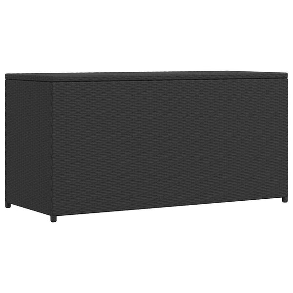 Musta puutarhan säilytyslaatikko Gioga 120x50x60cm (polyrottinki)