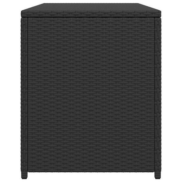 Musta puutarhan säilytyslaatikko Gioga 120x50x60cm (polyrottinki)