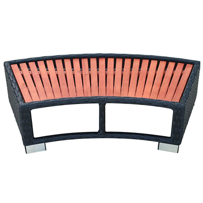 Musta porealtaan porras polyrottinki Vuca 92x45x25cm