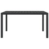 Musta puutarhapöytä Memery 150x90x74cm (alumiini ja wpc)