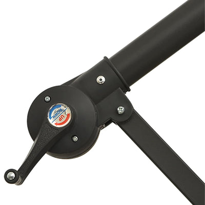 Vihreä roikkuva päivänvarjo led-valoilla Ciobanca 300cm (metallitanko)