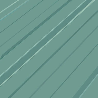 Vihreä kattopaneeli Septimie (12 kpl galvanoitu teräs)