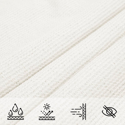 Valkoinen aurinkopurje hdpe neliö Huth 3,6x3,6 m