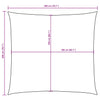 Aurinkopurje Oxford-kangas neliönmuotoinen 2x2 m beige