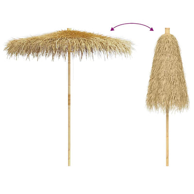 Aurinkovarjo bambu/banaanipuun lehdet Jirayr 210cm