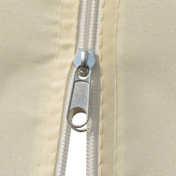 Valkoinen puutarhakatos verhoilla Jedidiah 4x3 m