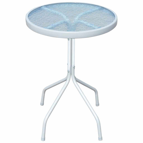 Bistropöytä harmaa 50x71 cm teräs