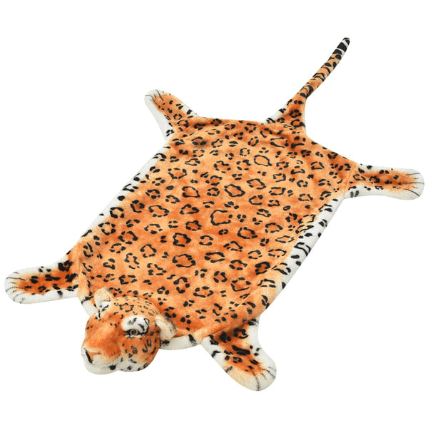 Leopardimatto plyysi 139 cm Ruskea